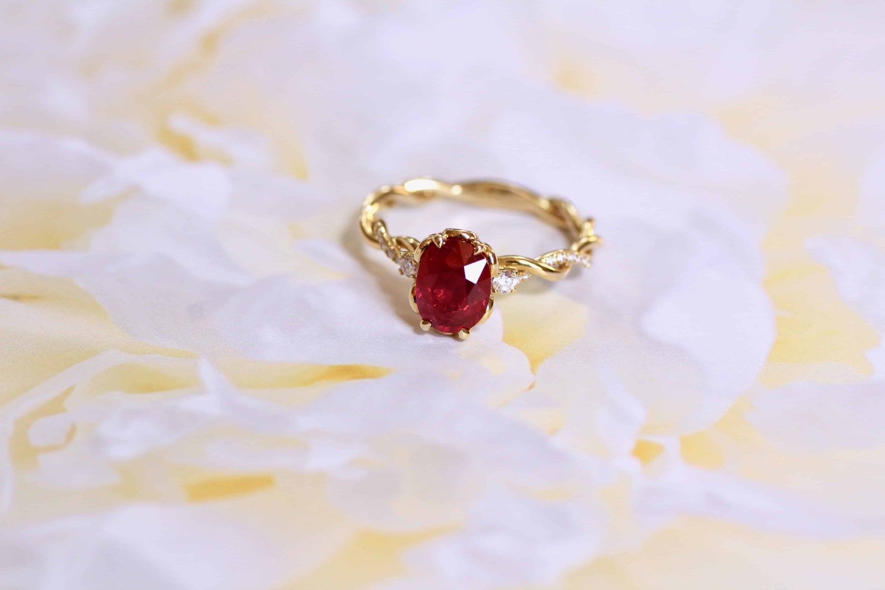 Vintage Inspired Ruby Rings | With Clarity